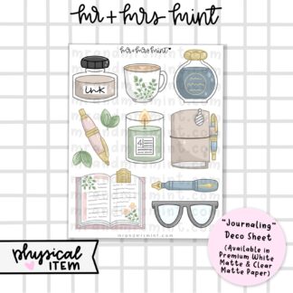 Journaling Deco Sheet | Planner Stickers