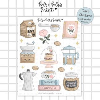 Coffee Lovers Journaling Deco | Planner Stickers