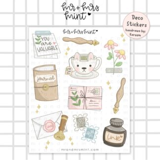 Snail Mail Journaling Deco | Planner Stickers